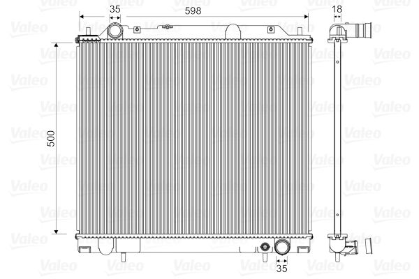 VALEO 734146 Radiator, engine cooling