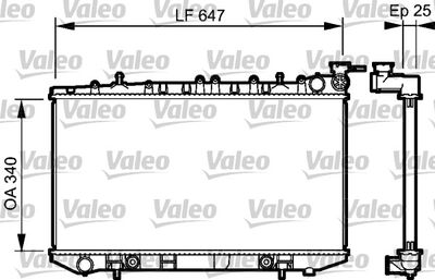 Radiator, engine cooling VALEO 734152