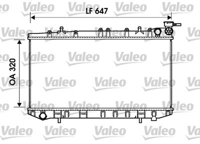 Radiator, engine cooling VALEO 734155