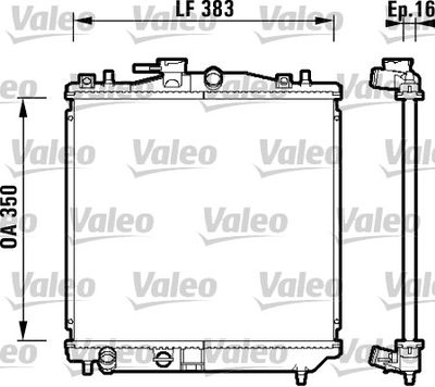 Radiator, engine cooling VALEO 734157