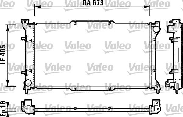 VALEO 734158 Radiator, engine cooling