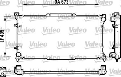Radiator, engine cooling VALEO 734158