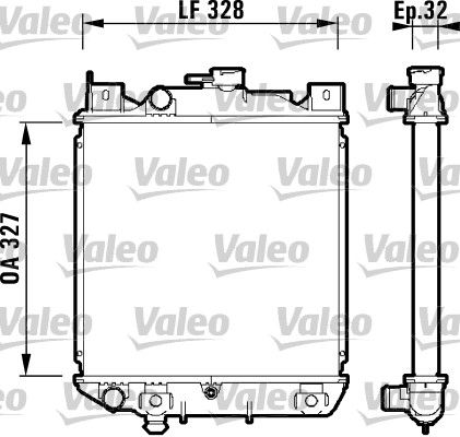 VALEO 734159 Radiator, engine cooling