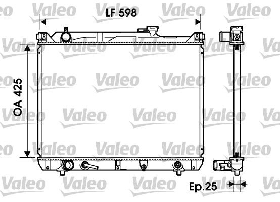 VALEO 734161 Radiator, engine cooling