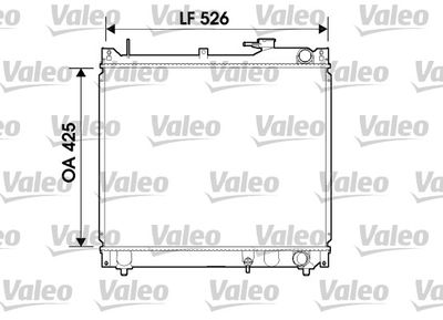 Radiator, engine cooling VALEO 734162