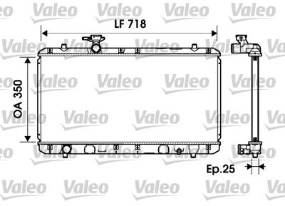 Radiator, engine cooling VALEO 734164