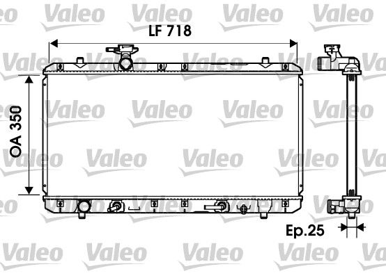 VALEO 734165 Radiator, engine cooling