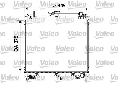 Radiator, engine cooling VALEO 734170