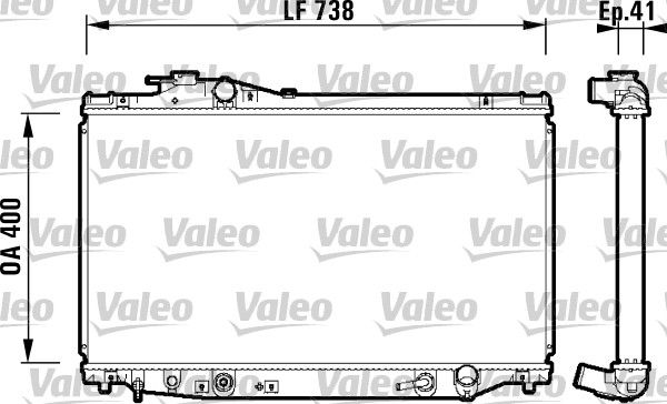 VALEO 734175 Radiator, engine cooling