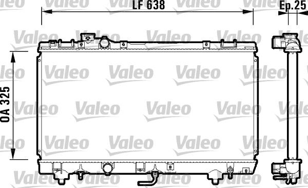 VALEO 734176 Radiator, engine cooling