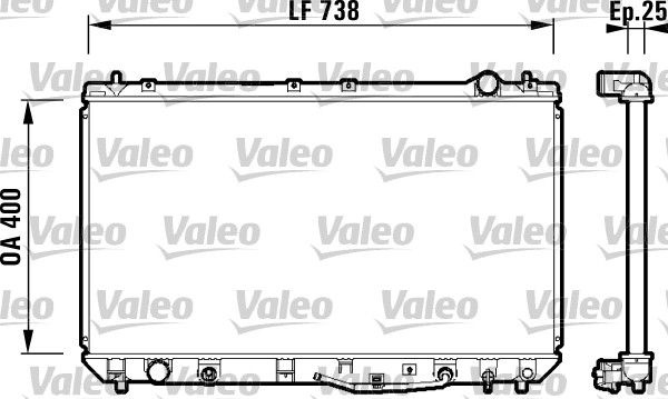 VALEO 734177 Radiator, engine cooling