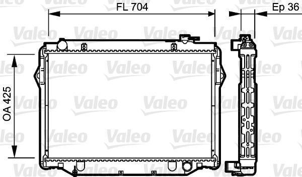 VALEO 734189 Radiator, engine cooling