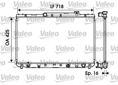 Radiator, engine cooling VALEO 734193