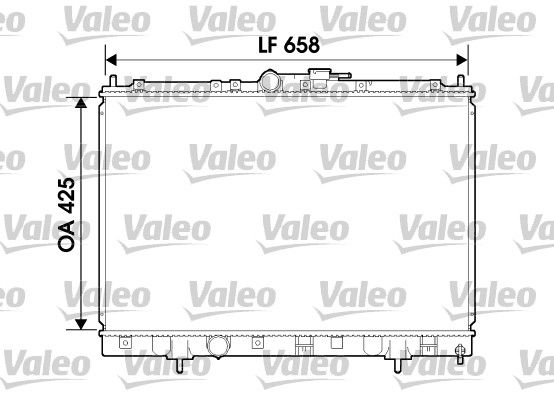 VALEO 734198 Radiator, engine cooling