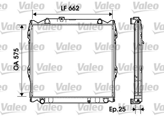 VALEO 734204 Radiator, engine cooling