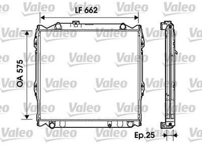 Radiator, engine cooling VALEO 734204