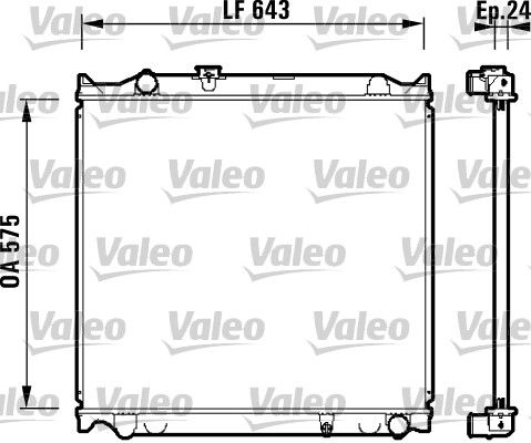 VALEO 734205 Radiator, engine cooling
