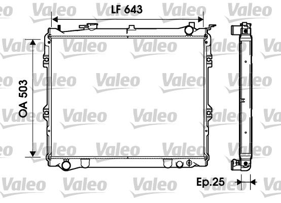VALEO 734207 Radiator, engine cooling