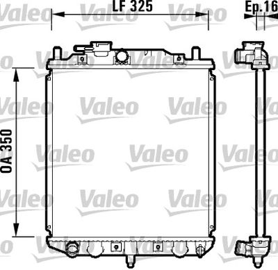 Radiator, engine cooling VALEO 734209
