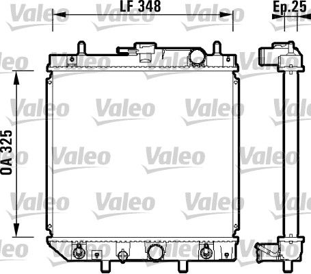 VALEO 734210 Radiator, engine cooling