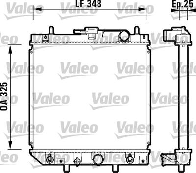 Radiator, engine cooling VALEO 734210