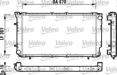 Radiator, engine cooling VALEO 734211