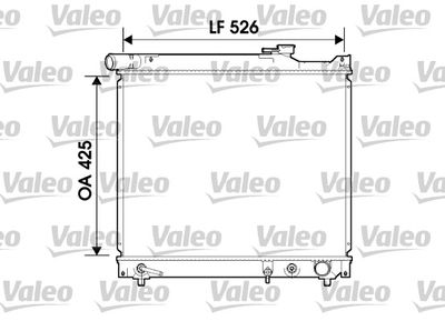Radiator, engine cooling VALEO 734214