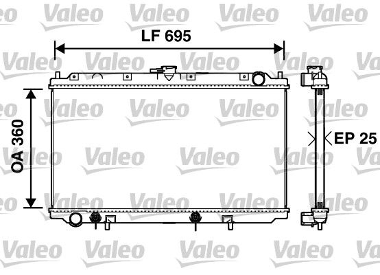 VALEO 734215 Radiator, engine cooling