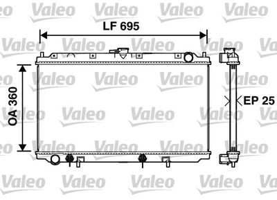 Radiator, engine cooling VALEO 734215