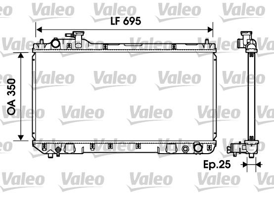VALEO 734216 Radiator, engine cooling