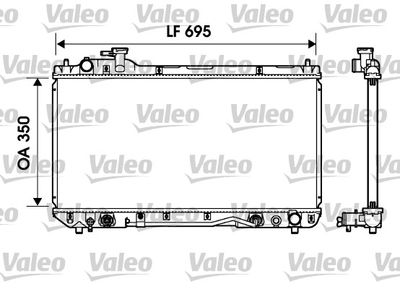 Radiator, engine cooling VALEO 734217
