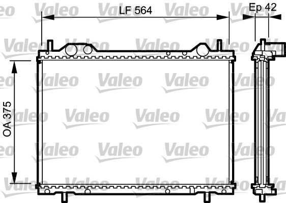VALEO 734220 Radiator, engine cooling