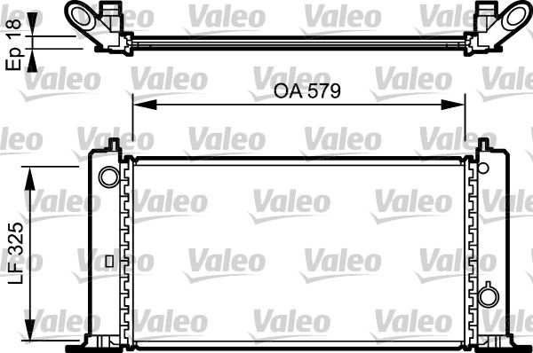 VALEO 734228 Radiator, engine cooling