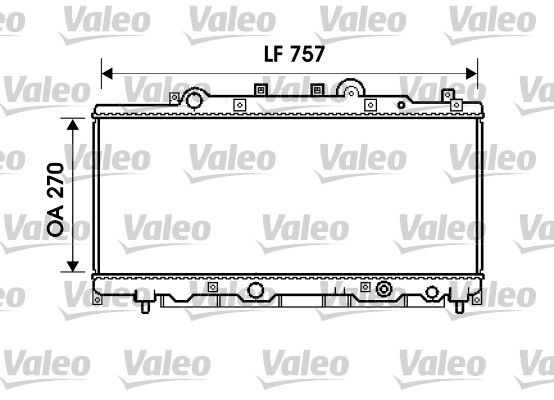 VALEO 734235 Radiator, engine cooling