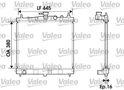 Radiator, engine cooling VALEO 734246