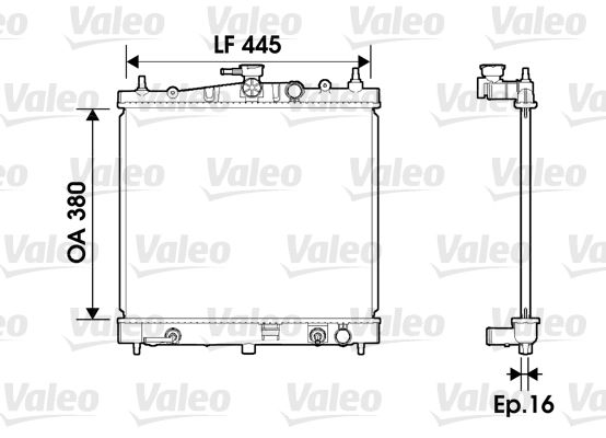 VALEO 734247 Radiator, engine cooling