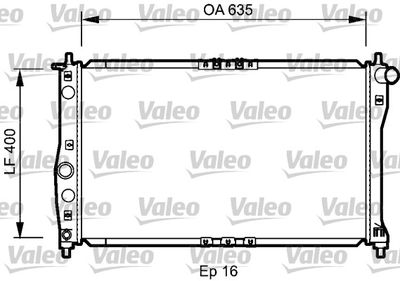Radiator, engine cooling VALEO 734248