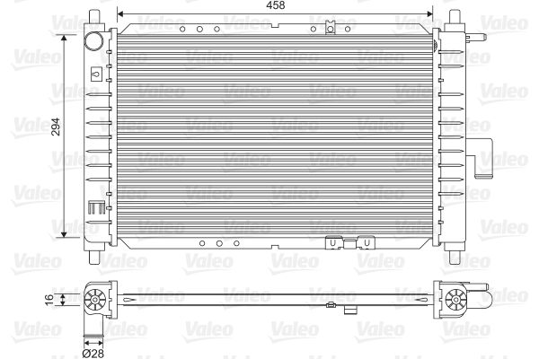 VALEO 734251 Radiator, engine cooling