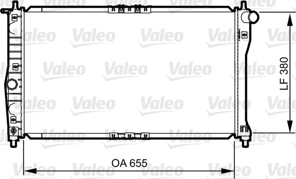 VALEO 734252 Radiator, engine cooling
