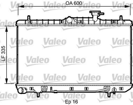 VALEO 734253 Radiator, engine cooling