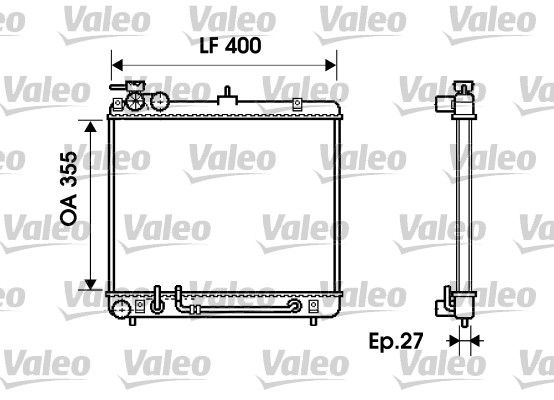 VALEO 734254 Radiator, engine cooling