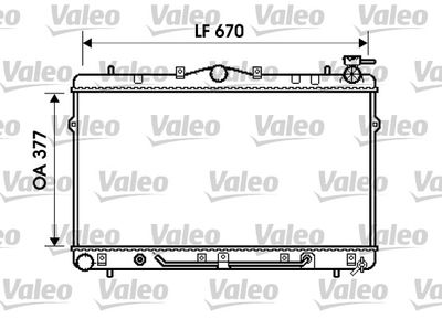 Radiator, engine cooling VALEO 734258