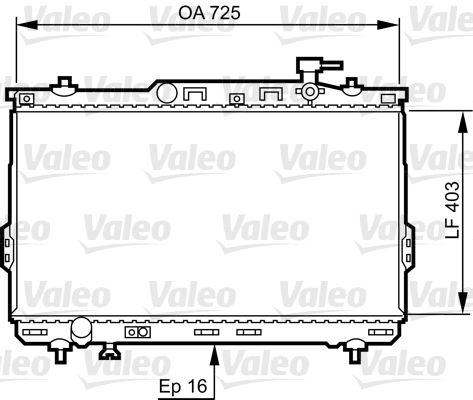 VALEO 734259 Radiator, engine cooling