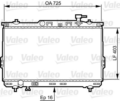 Radiator, engine cooling VALEO 734259