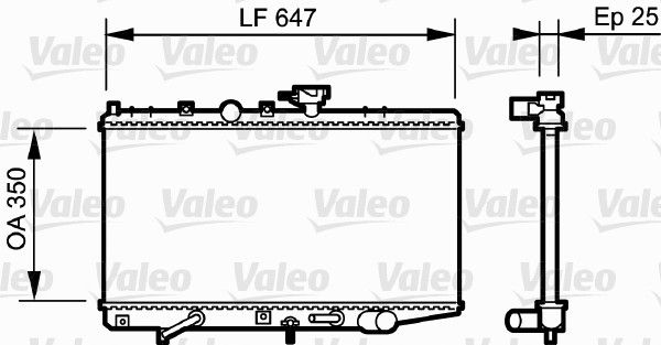 VALEO 734263 Radiator, engine cooling
