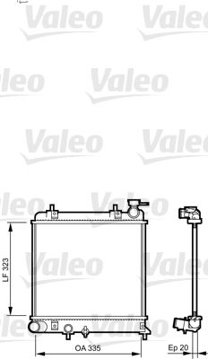 VALEO 734266 Radiator, engine cooling