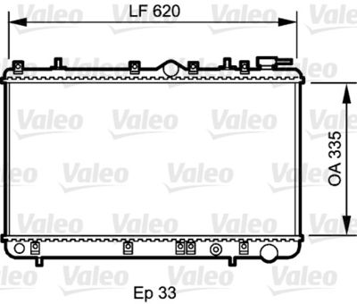 Radiator, engine cooling VALEO 734267