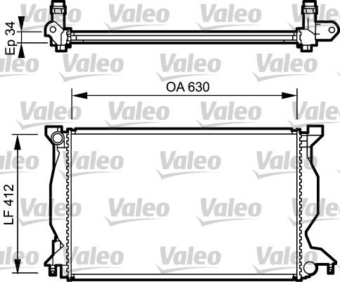 VALEO 734268 Radiator, engine cooling