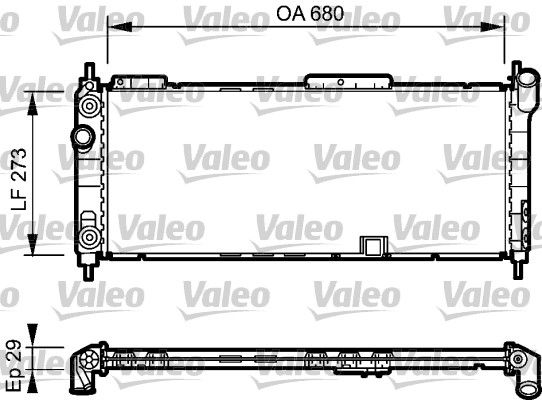 VALEO 734271 Radiator, engine cooling