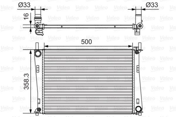 VALEO 734273 Radiator, engine cooling